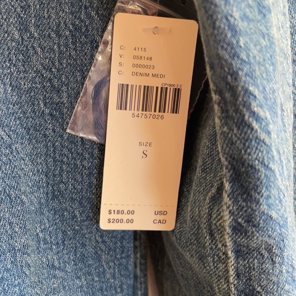 Anthropologie denim trench coat size sm NWT - Picture 3 of 8